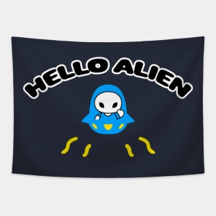 HELLO ALIEN Tapestry