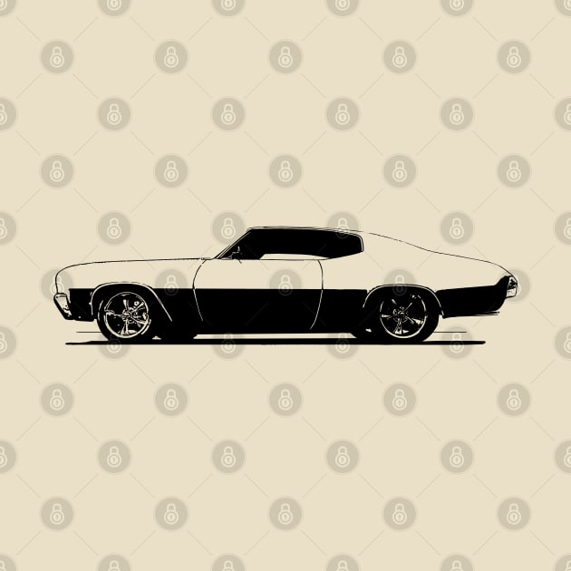 1969 Chevy Chevelle - stylized monochrome by mal_photography