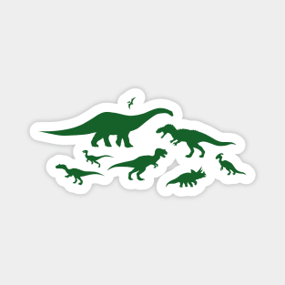 Green Dinosaurs Magnet