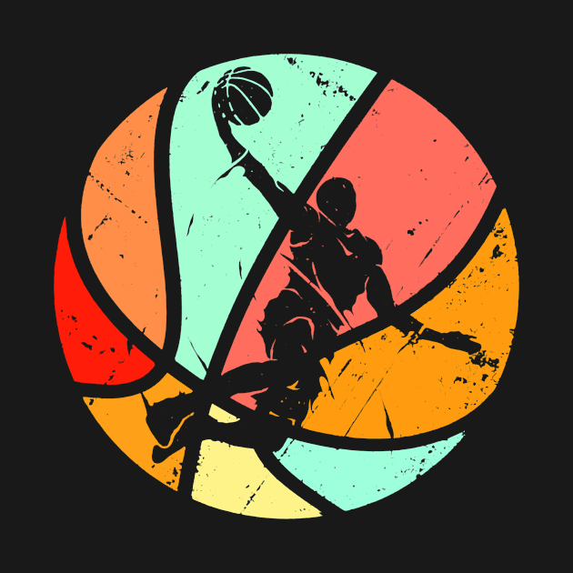 Basketball Player Dunks Silhouette by Hound mom
