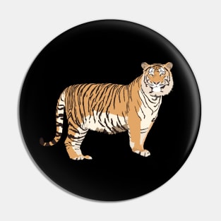 Side View Tiger Pin