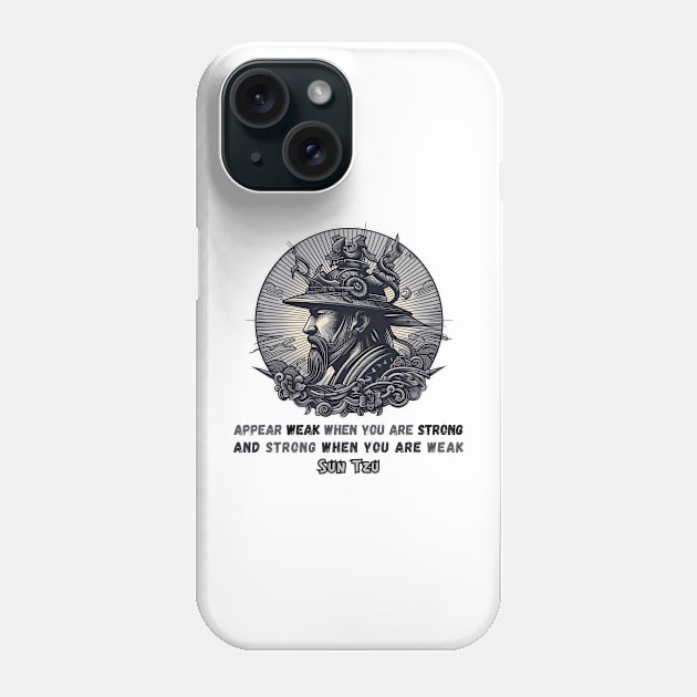 Sun Tzu's Strategy: Strength in Disguise Phone Case by BattlegroundGuide.com