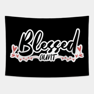 Blessed Aunt Hearts Tapestry