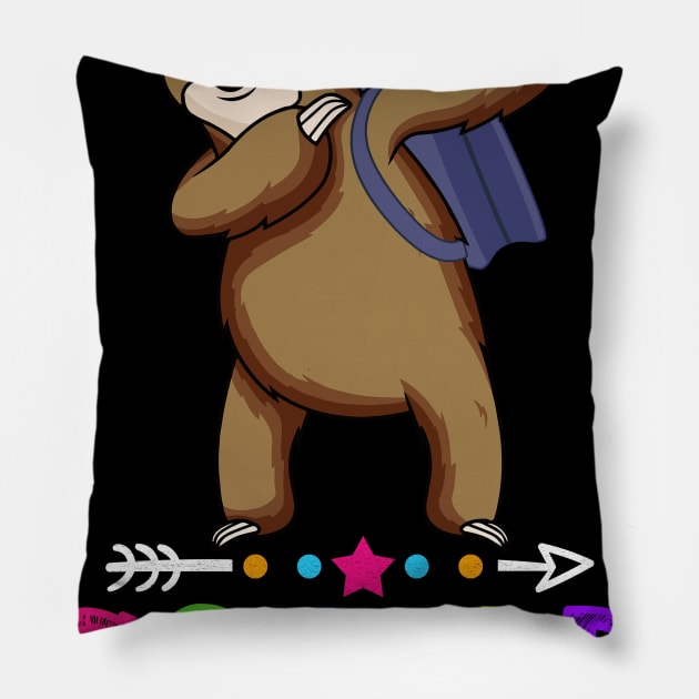 Sloth Team 1st Grade Squad Teacher Back To School Pillow by kateeleone97023