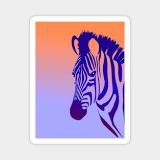 Zebra Pop Art Magnet