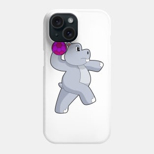 Hippo Handball player Handball Phone Case