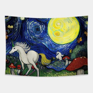 Unicorn mushroom Tapestry