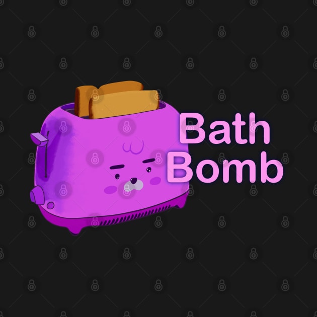 Retro inscription "Bath bomb" by shikita_a