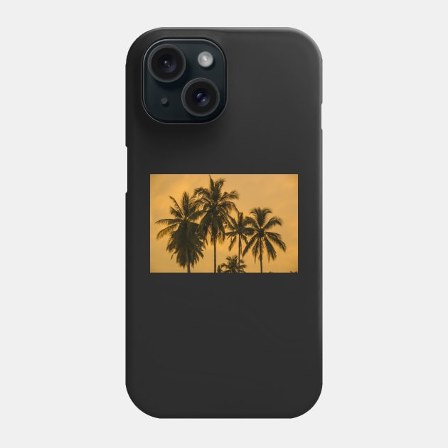 Palms Against an Evening Sky Phone Case by fotoWerner