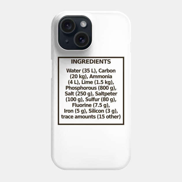 Ingredients (light) Phone Case by nochi