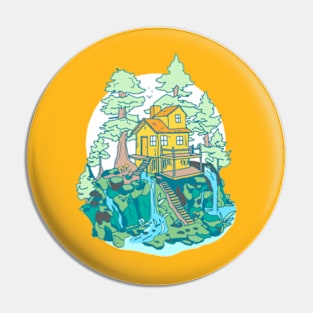 Treehouse Hideaway Pin