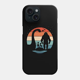 Bigfoot Loch Ness Monster Ufo Aliens Phone Case