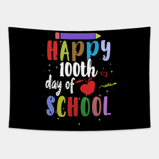 Happy 100th Day of School Teacher Student Tapestry