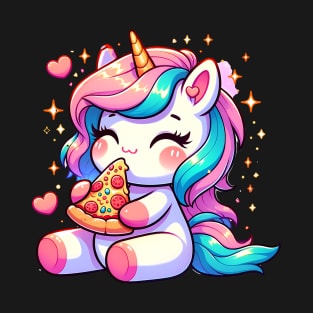 Pizza Unicorn Lover, Love Eating Pizza T-Shirt