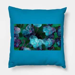 Blue Poppies Pillow