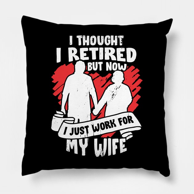 Funny Retirement Pensioner Gift Pillow by Dolde08