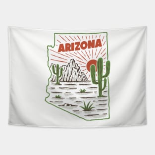 Arizona map Tapestry