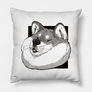 Stuck Shiba Inu Pillow