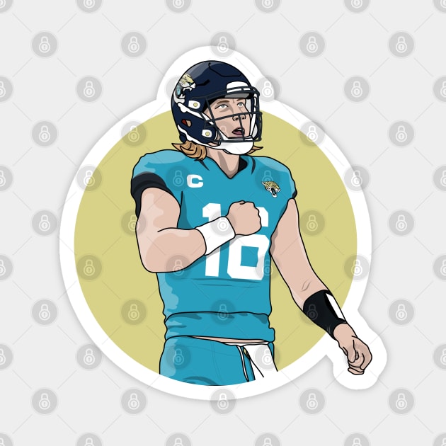 Lawrence the quarterback Magnet by rsclvisual