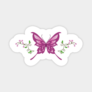 Purple Butterfly Magnet