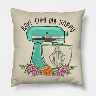 vintage kitchen baking design " bake someone happy" Pillow