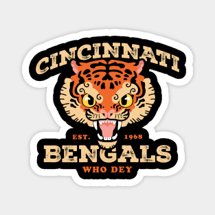 bengals - classic vintage emblem Magnet