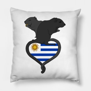 Gerbil Uruguay (dark) Pillow