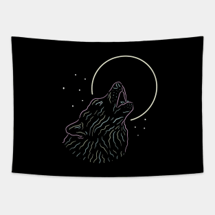 Lunar Wolf Tapestry