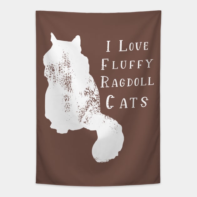 I love fluffy ragdoll cats Tapestry by Razumi Yazura