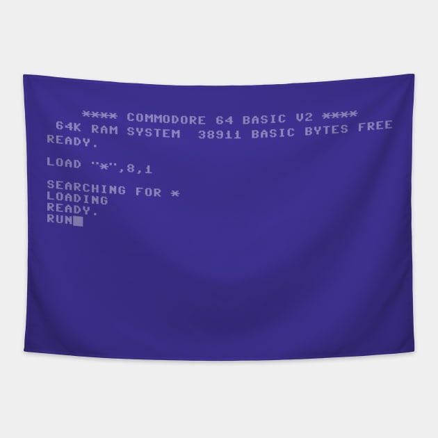 Commodore Boot Screen Disk Load Tapestry by ChoccyHobNob