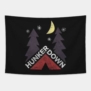 Hunker Down Camping Tapestry