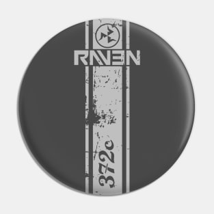 Reverse trike logo - Worn 372c version Pin