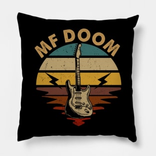 Great Gift Mf Doom For Name Vintage Flowers Color 70s 80s 90s Pillow