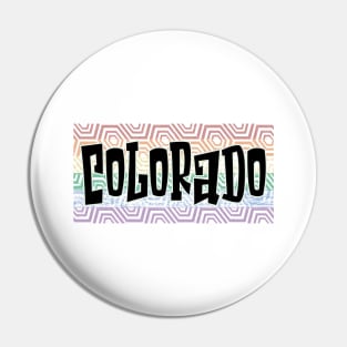 LGBTQ PRIDE EQUAL USA COLORADO Pin