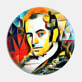 Washington Irving Abstract Portrait | Washington Irving Abstract Artwork 15 Pin