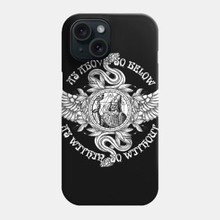 As Above So Below Hermes Trismegistus - Hermetic Hermeticism Alchemy Occult Thoth Phone Case