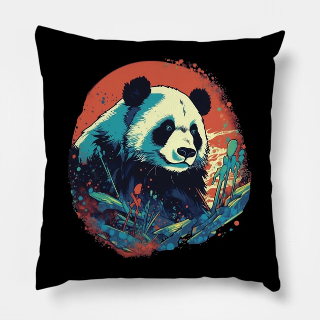 Panda bear Pillow by GreenMary Design