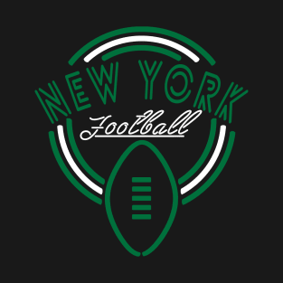 Neon Sign New York Football T-Shirt