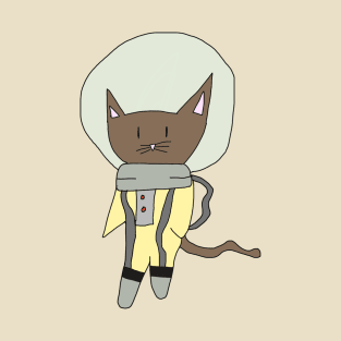 Space Cat -(Brown) T-Shirt