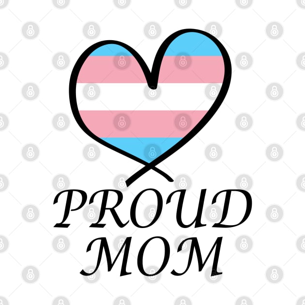 Proud Mom LGBT Gay Pride Month Transgender Flag by artbypond