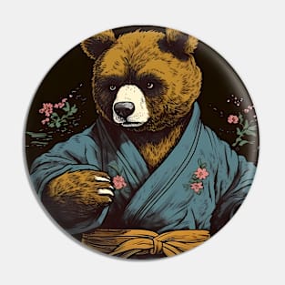 Karate Bear Pin