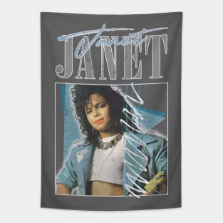 Janet / 80s Aesthetic Retro Fan Design Tapestry