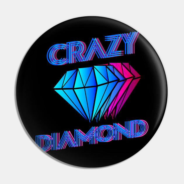 Sugarboo Inspirational Pin Back Button - 1-1/4-in Shine on You Crazy Diamond