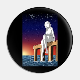 Beyond the sea (negative version) Pin