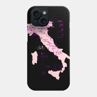 Recorrido de giro ditalia 2024 Phone Case