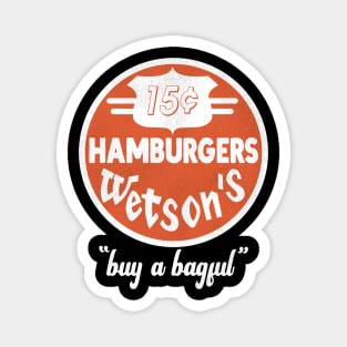 Retro Wetson's Fast Food Hamburger Restaurant Chain New York Magnet