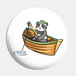 panda fishing Pin