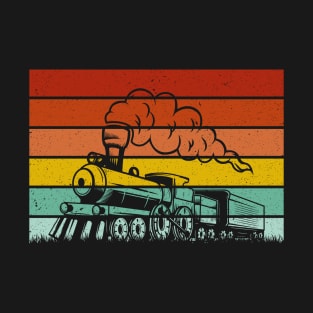 Vintage Steam Train Railway Locomotive T-Shirt