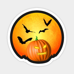 Jack O Lantern Happy Halloween Pumpkin Magnet