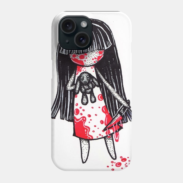 Goth Girl Phone Case by nannonthehermit